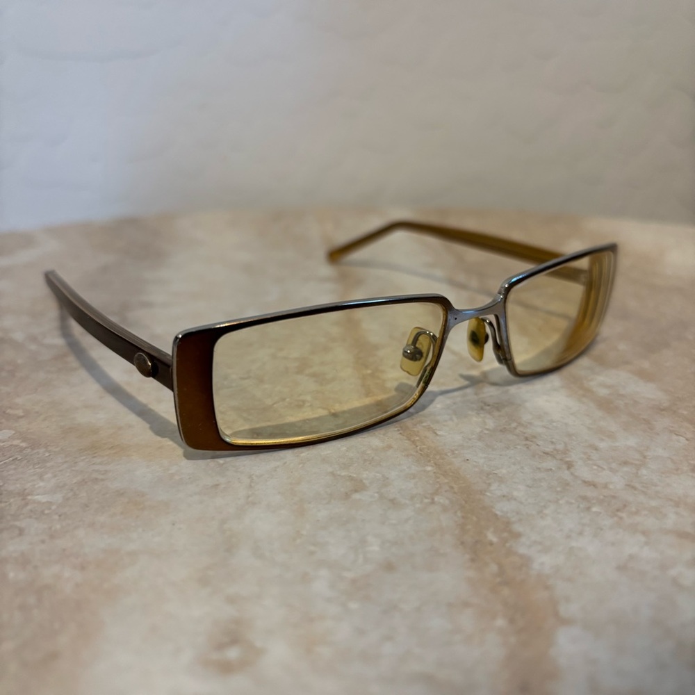 Jadore Dior rectangular metal and plastic frame e… - image 1